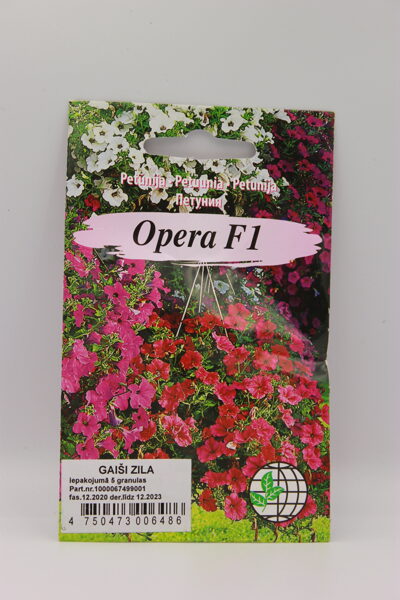 Petūnijas Opera F1 gaiši Zila